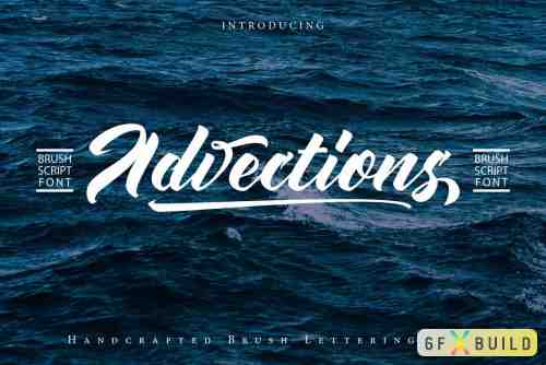 Advections | Brush Script Font