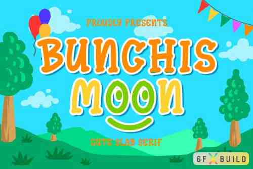 Bunchis Moon - Cute Slab Serif Typeface