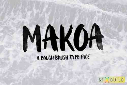 Makoa - Rough Brush Font