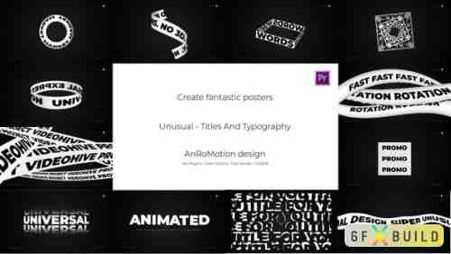 Videohive Unusual - Titles And Typography 24147450