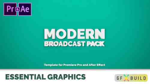 Videohive Modern Broadcast Pack | Essential Graphics | Mogrt 22853229