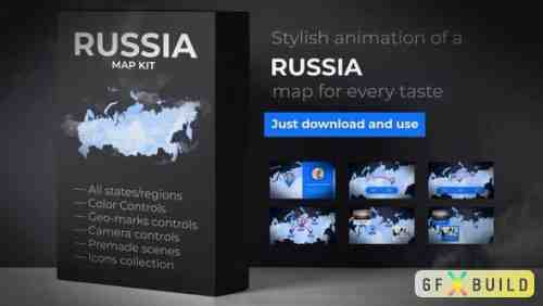 Videohive Russia Map - Russian Federation Map Kit 24545916