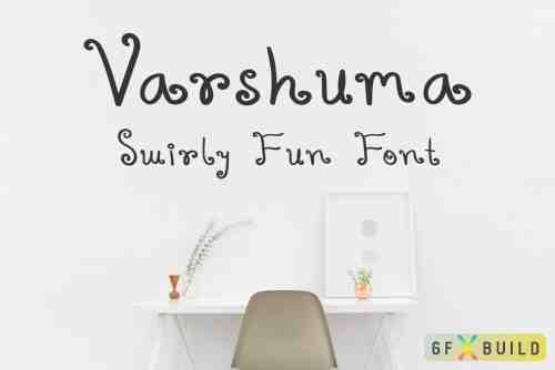 CM - Varshuma - Swirly Fun Font 4087934