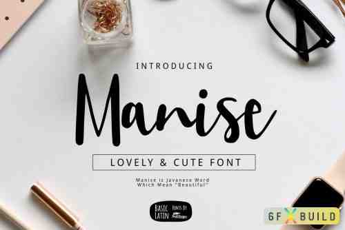 CM - Manise Lovely Script Font 4081444