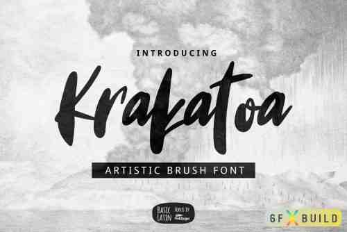 CM - Krakatoa Brush Font 4081299