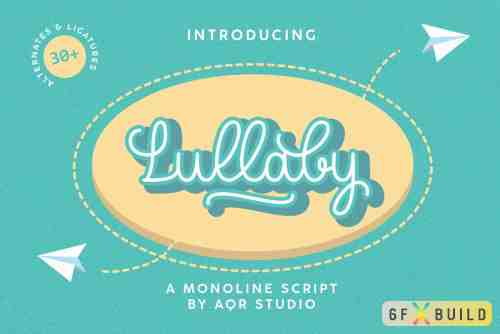CM - Lullaby Playful Typeface 4085174
