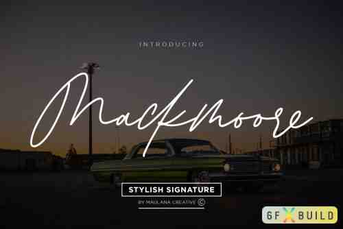 CM - Mackmoore Signature Font 4091512