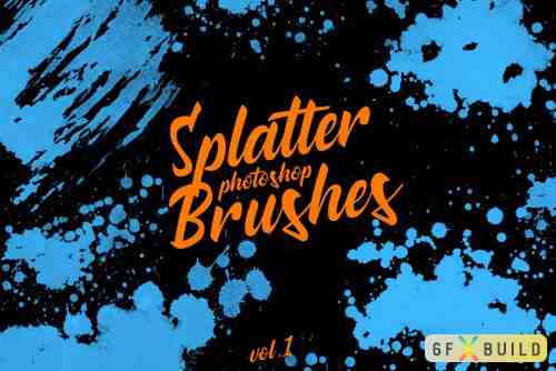 Splatter Stamp Photoshop Brushes Vol. 1