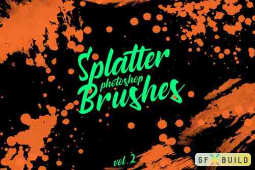 Splatter Stamp Photoshop Brushes Vol. 2