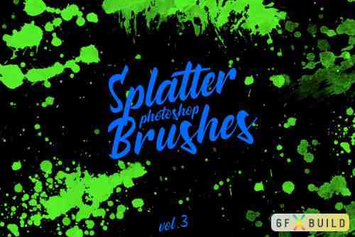 Splatter Stamp Photoshop Brushes Vol. 3