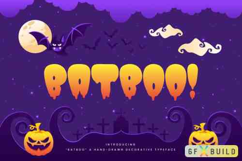 Batboo! - Hand Drawn Decorative Halloween Typeface