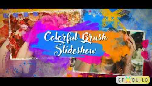 Videohive Colorful Brush Slideshow 23601100