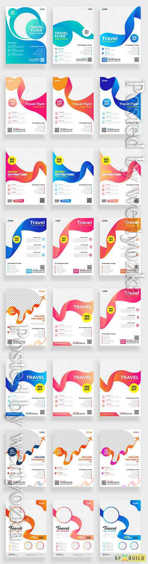 Business flyer template design, brochure vector illustration # 10