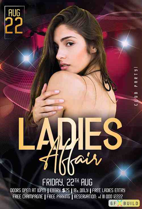 Ladies Affair - Premium flyer psd template