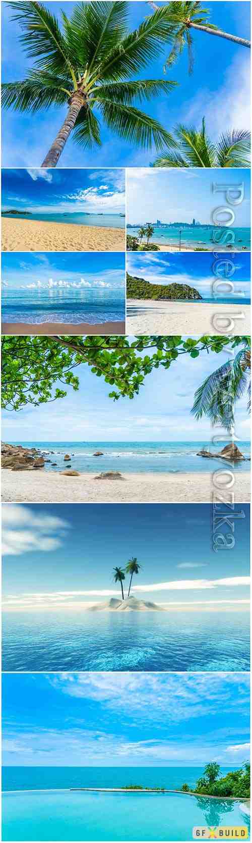 Beautiful tropical beach, seascapes