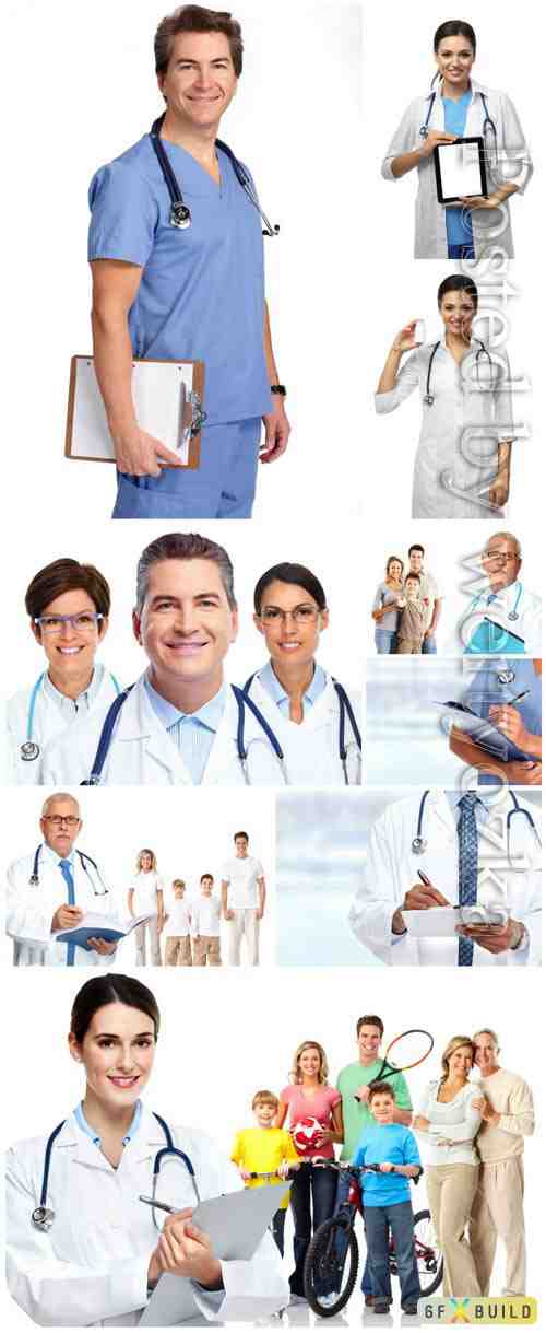 Group of doctors, medicine concept stock photo