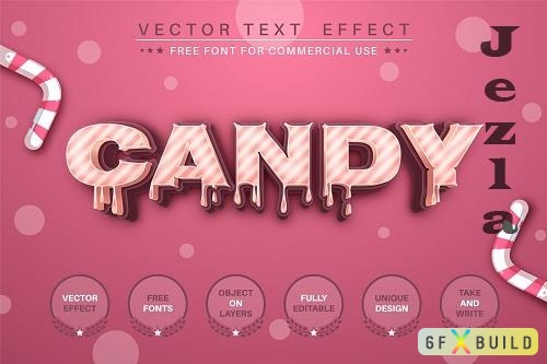Candy - editable text effect - 6219586