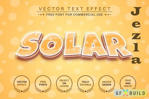 Solar - editable text effect - 6260824