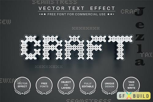 Craft - editable text effect - 6273522
