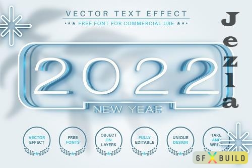 2022 Years - Editable Text Effect - 6586886