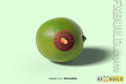 Fruit sticker mockup