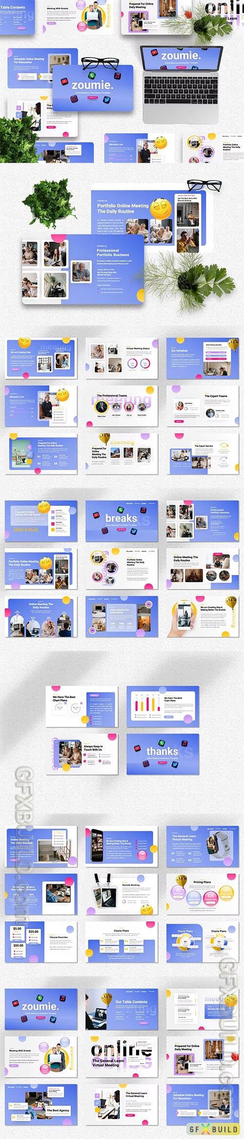 Zoumie - Online Meeting Powerpoint, Keynote and Google Slides Presentation Templates