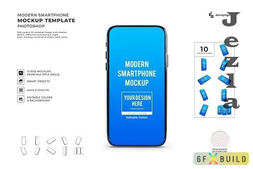 Smartphone Mockup Template Bundle - 1755576