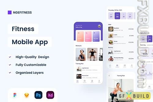 Fitness Mobile App - UI Design