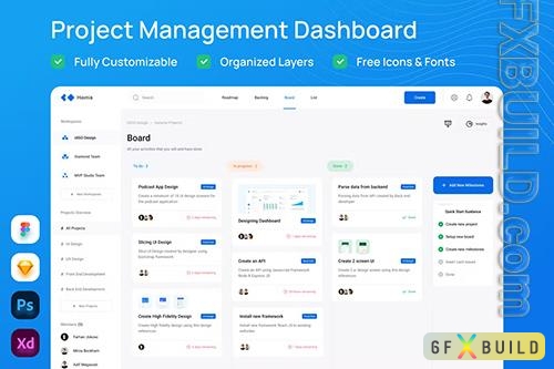 Project Management Dashboard - UI Design