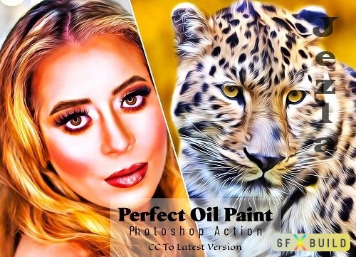 Perfect Oil Paint Photoshop Action - 6905638