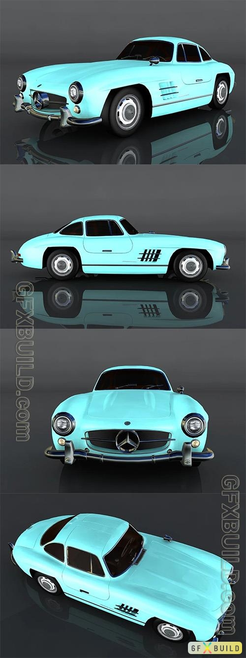 Mercedes-Benz 300 SL 1954 3D Model