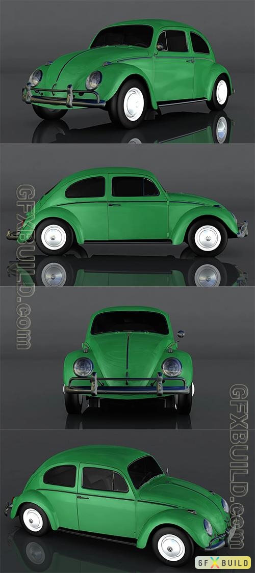 Volkswagen Beetle 1964 3D Model