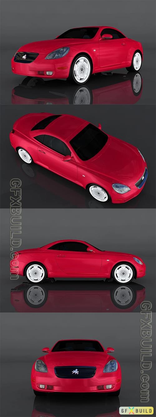 2002 Toyota Soarer SCV 3d model Model