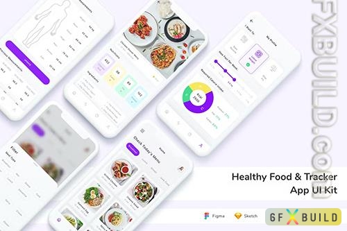 Healthy Food & Tracker App UI Kit