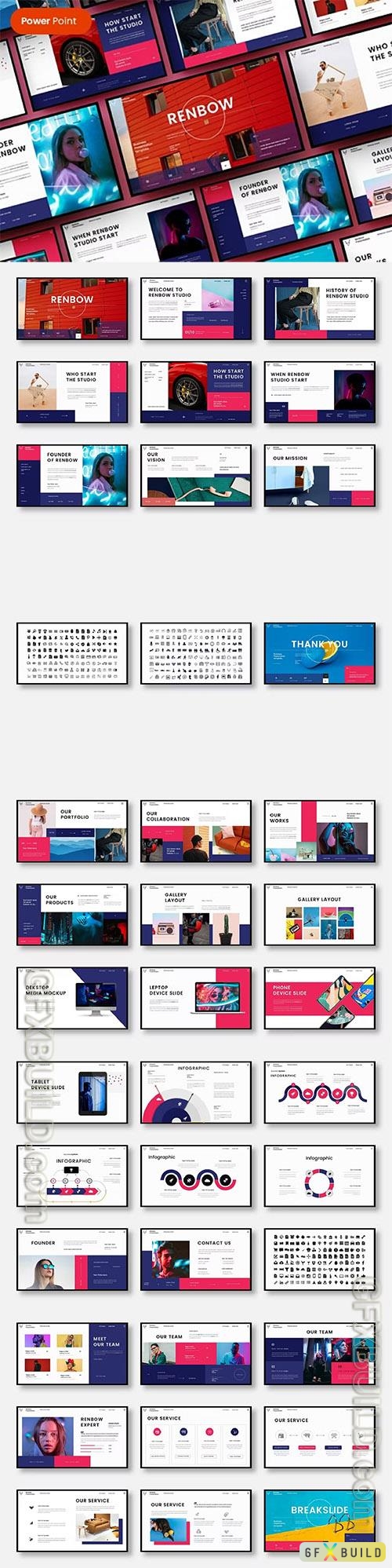 Renbow - Business Powerpoint, Keynote and Google Slides Templates