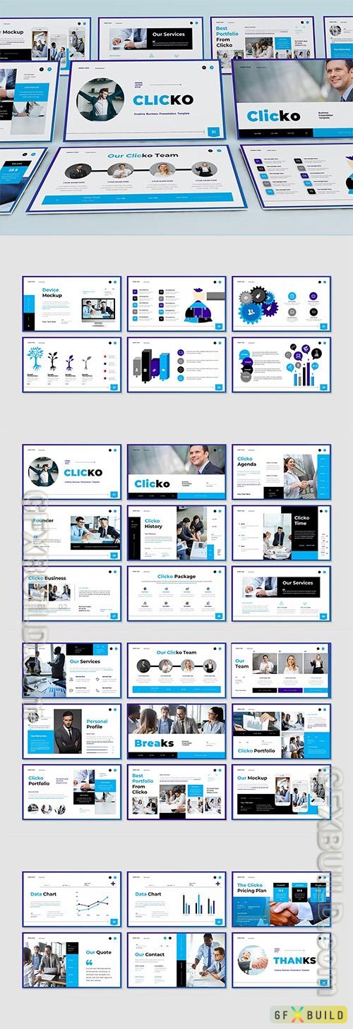 Clicko - Business Powerpoint, Keynote and Google Slides Template