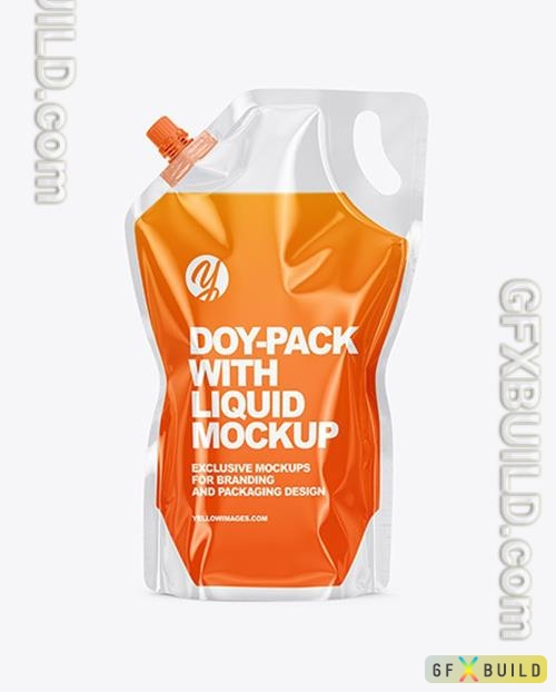 Doy-Pack with Liquid Mockup 48800