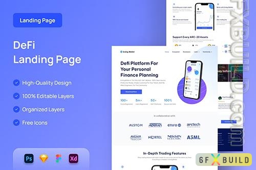 DeFi Landing Page - UI Design