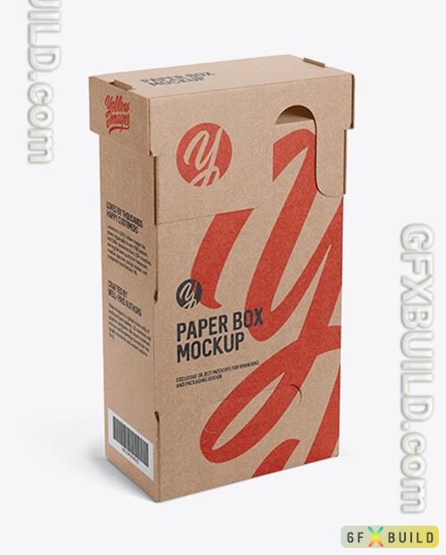 Kraft Paper Box - Half Side View 53467