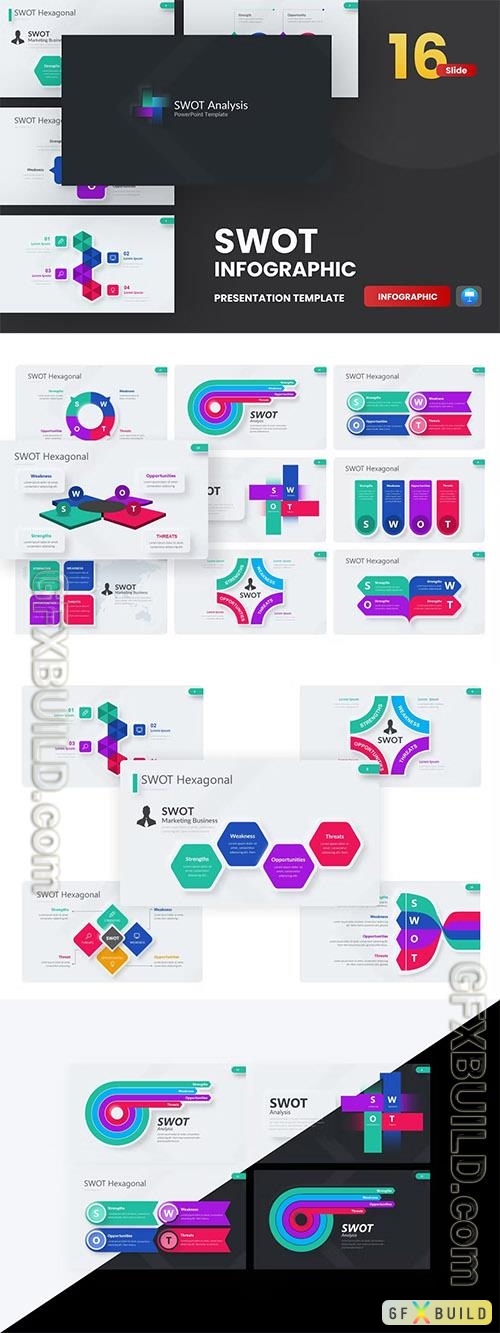 SWOT infographic Neumorph Keynote Template