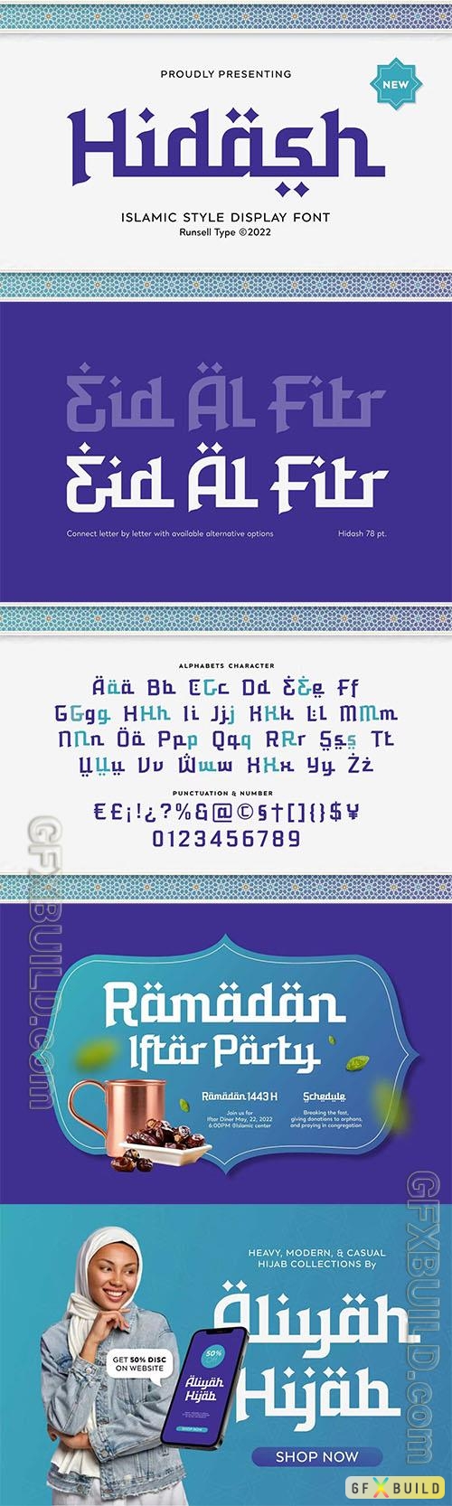 Arabic Font - Hidash OTF, TTF