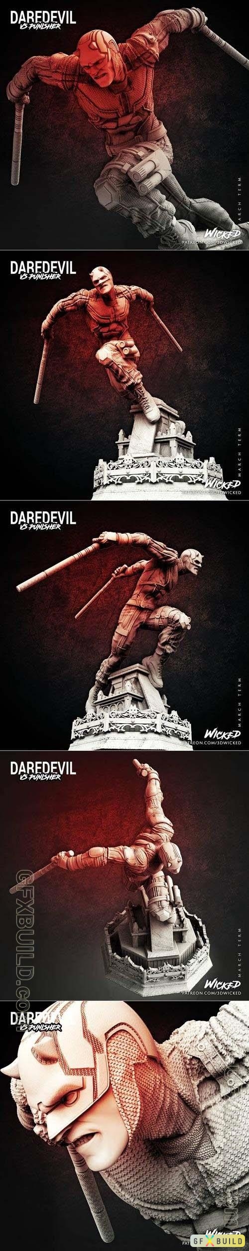 Wicked - Marvel Netflix Daredevil Sculpture STL