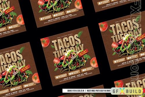 Tacos Tuesday Flyer Template 2 PSD