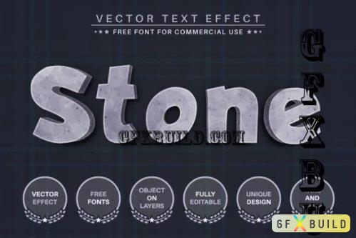 Stone Texture - Editable Text Effect - 7231133
