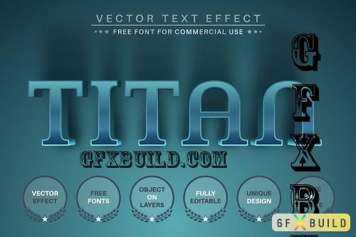 Blue Titan - Editable Text Effect - 7233529