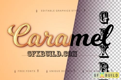 Caramel - Editable Text Effect, Font - 7238075