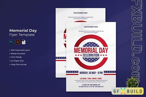 Memorial Day Flyer Template PSD