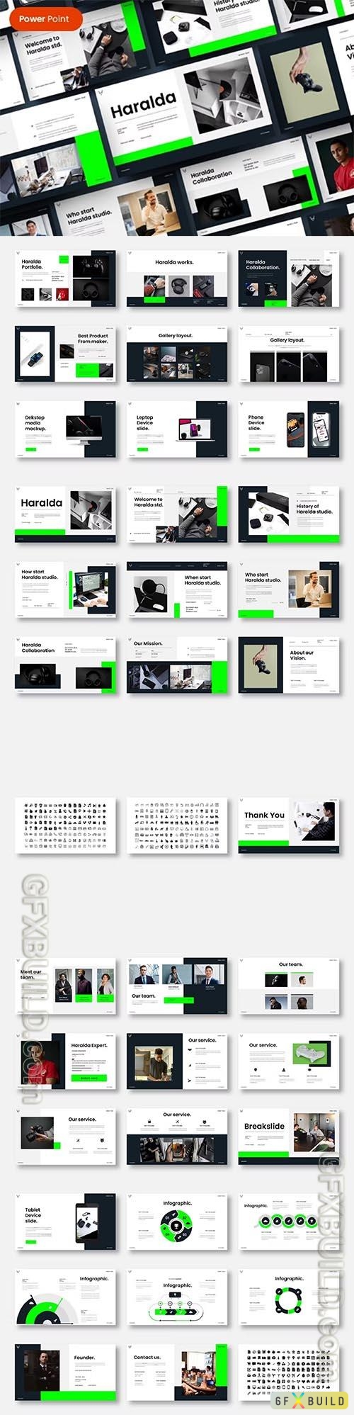 Haralda - Business Powerpoint, Keynote and Google Slides Template