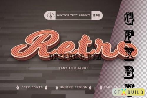 Retro Vintage - Editable Text Effect - 7281861
