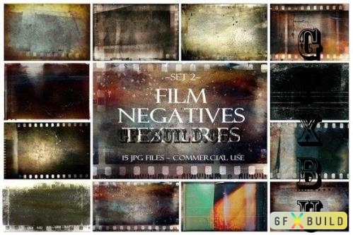 Film Negatives Textures, Art Textures Set 2